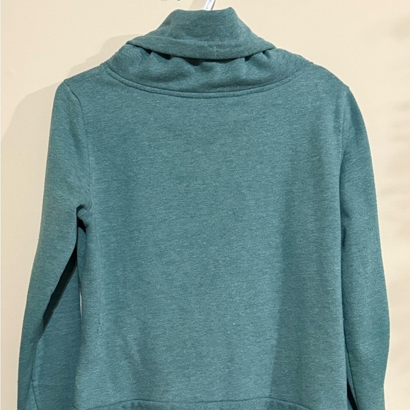 Women's Teal Athletic Hoodie - Picture 3 of 4